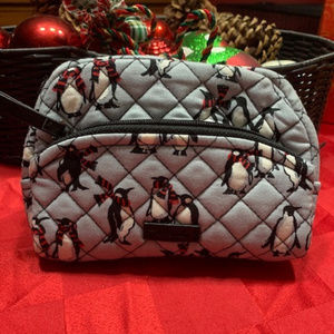 Vera Bradley cosmetic bag - penguins! - never used